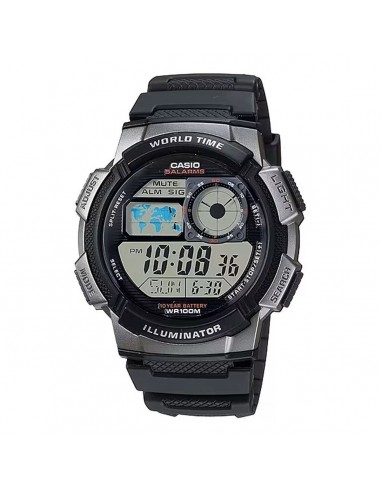 Montre Homme Casio WORLD TIME ILLUMINATOR Noir (Ø 43 mm) pas chere